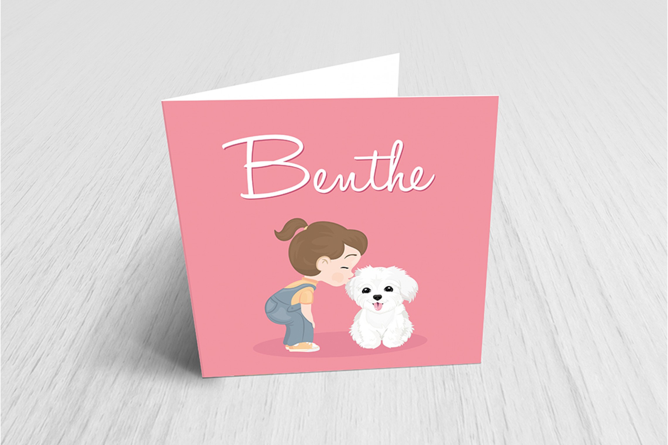 Meisje met hondje